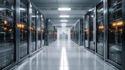 Obraz premium data center operations corporate office business activity modern environment professional view technology innovation