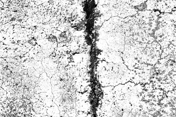 Abstract Cracked Texture, Grunge and Distressed Concrete Wall Background, Monochrome with Vertical Mark