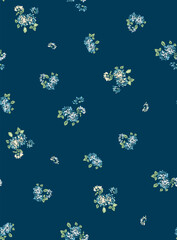 Classic Popular Flower Seamless pattern background - For easy making seamless pattern use it for filling any contours