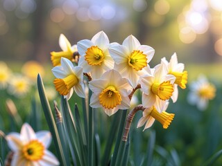 Daffodils in the Golden Hour