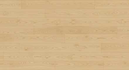 Natural Wood Flooring with Light Tone and Horizontal Planks