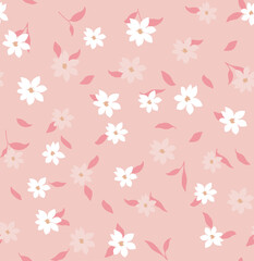 Classic Popular Flower Seamless pattern background - For easy making seamless pattern use it for filling any contours