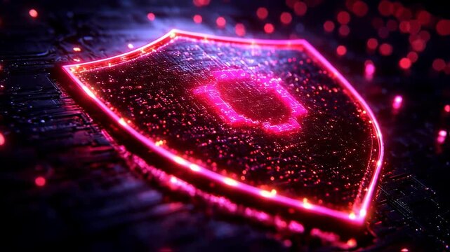 Neon Heart Outline Digital Art