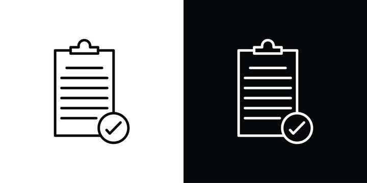 Compliance icons. Stroke line art icons