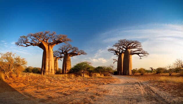 giant baobabs from the bandia nature reserve in senegal