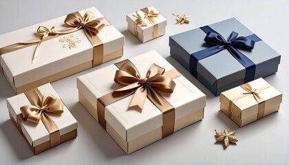 Gift boxes in assorted colors