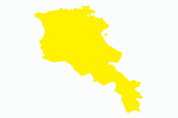 Fototapeta premium Vector graphic artwork suitable for print and web containing flat detailed map of ARMENIA