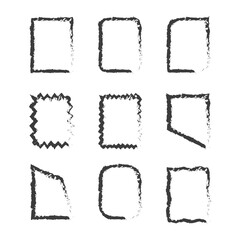Kraft Grunge Frames Collection – Hand Drawn Decorative Borders Set