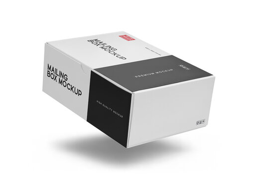 Paper Mailing Box Mockup