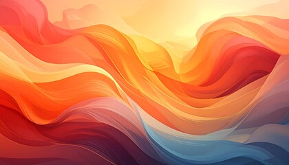Abstract flowing fabric design with vibrant colors
