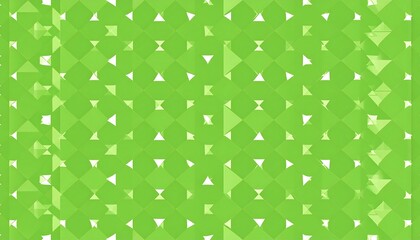 Abstract geometric pattern of light green triangles and squares