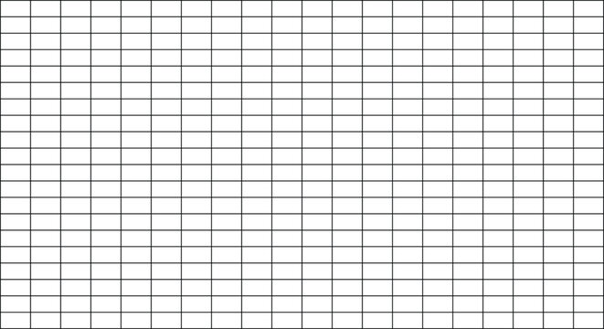 Grid paper rectangle lines isolated
