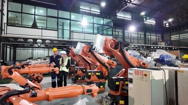 Robotic Arms in Modern Factory