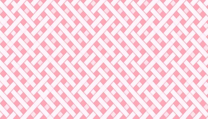 Fototapeta premium Abstract pink and white geometric pattern
