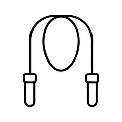 Jump rope exercise skipping rope cardio workout fitness equipment training sport activity tool icon