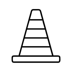 Traffic cone icon vector illustration safety cone road cone construction cone warning cone sign symbol 90