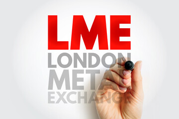 LME London Metal Exchange - futures and forwards exchange with the world's largest market in...