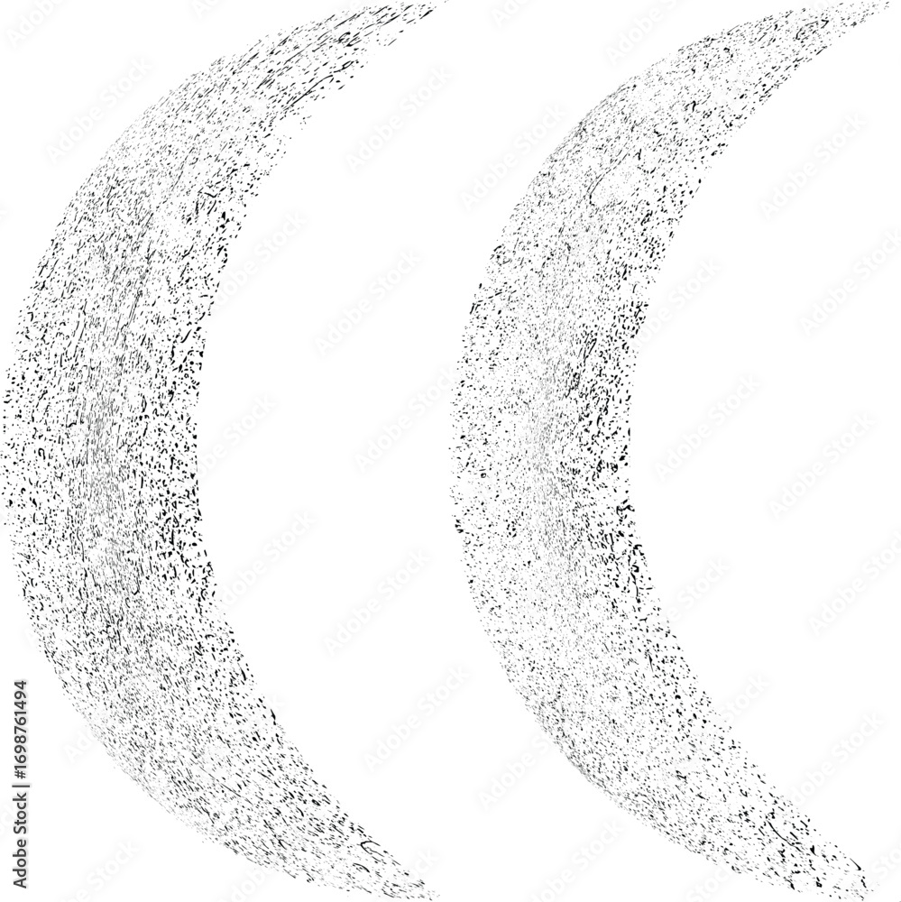 Poster half circle brush stroke border frame . grunge element for your design . moon logo . letter c . disp