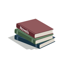 Simple Vector Graphic of Books and Literature

