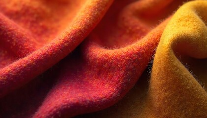 Close-up shot of luxurious, textured wool fabric in rich autumnal tones Perfect for textile, fashion, or craft projects needing a warm, natural background , craft background, autumn, sheep