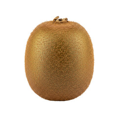 Whole ripe kiwi fruit isolated on transparent background