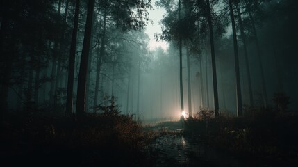 fog in the forest