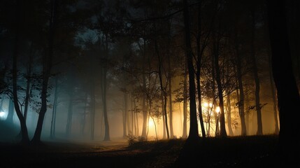 fog in the forest