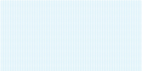 Square grid seamless patter. Hand drawn student notebook sheet, checkered paper ,graph paper. Crayon drawn vector thin lines. Pattern texture for bullet journal. White blank notebook sheet with grid.