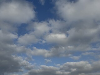 Cloudy Sky Backgrounds – Blue Sky with White and Grey Clouds