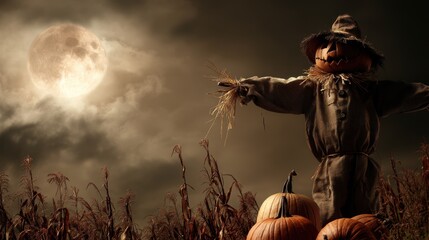 halloween night scene