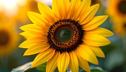Naklejka premium Close-up of vibrant sunflower