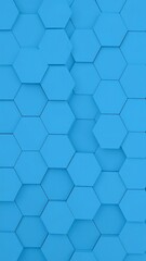 Abstract geometric pattern of light blue hexagons (1)