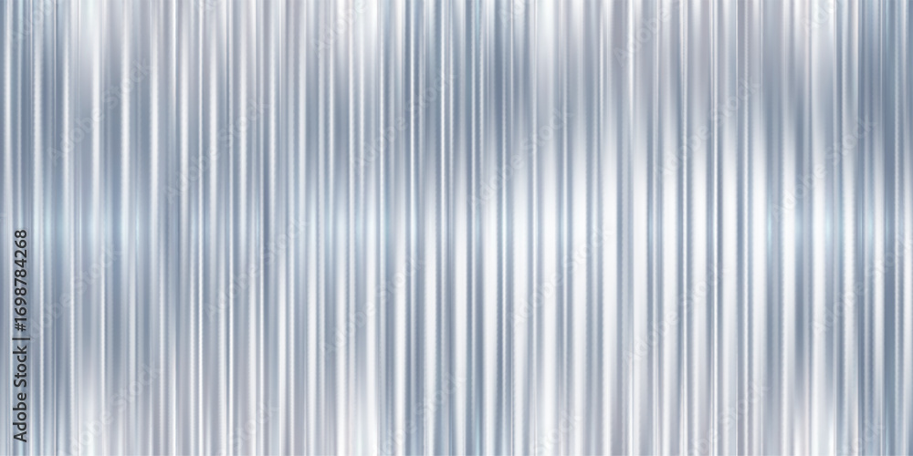 Aufkleber 3d ribbed glass background with transparent pattern and silver gradient effect. abstract prism light