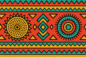 Bright tribal textiil.eps