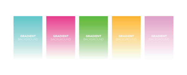 Vector art of collection of pastel gradient backgrounds
