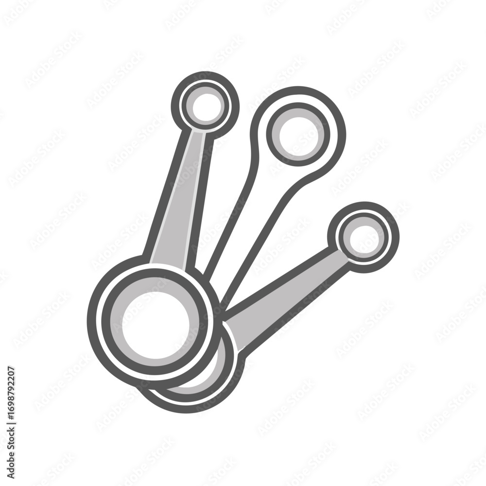 Poster illustration showing three gray connecting rods with circular ends on a white background design elem