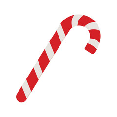 candy cane on white background