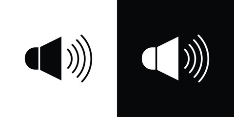 Speaker icon. flat and line style collection.
