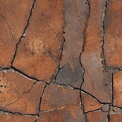 Obraz premium Grunge Texture of a Rusted Medieval Metal Door with Rivets