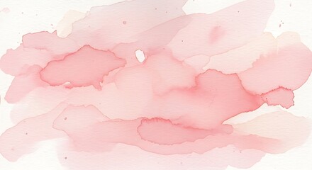 Soft Pink Watercolor Abstract Background.