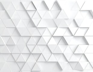 Abstract geometric pattern of white triangles