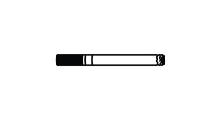 a simple illustration of a cigarette with filter