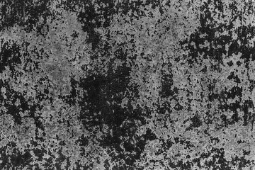 Old dirty metal abstract pattern black peeling dark paint wall texture background gray steel