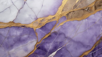  Purple and White Marble with Gold Veins – Luxury Stone Texture