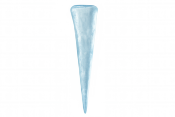 Transparent icicle dripping, glistening with winter magic, capturing seasonal elegance for festive design and holiday-inspired graphics