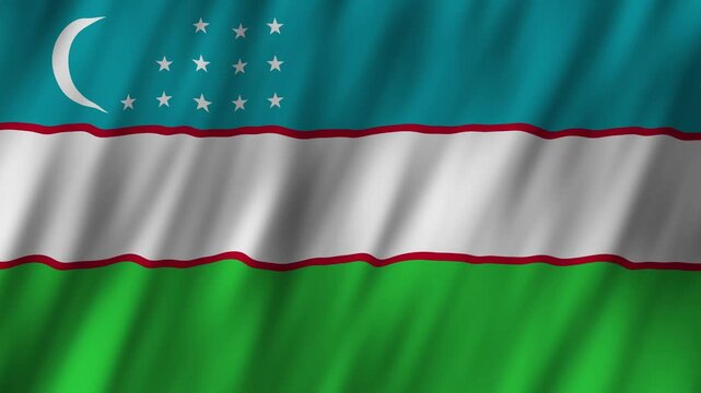 Uzbekistan flag symbolizes pride during national celebrations