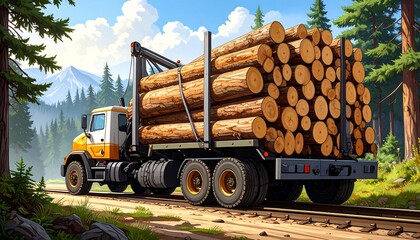 Forest Logging Truck