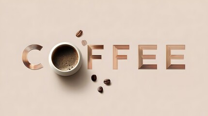 Coffee Illustrative Words Art