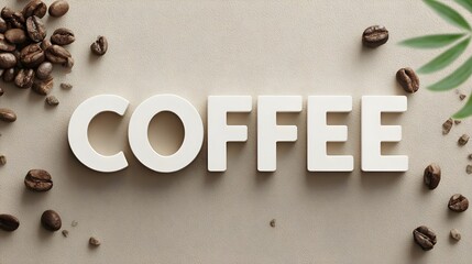 Coffee Illustrative Words Art