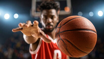 Basketball player in action
